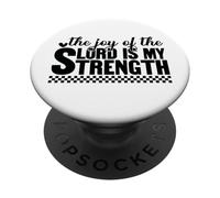 La alegría del Señor es mi Fuerza Cristianos Hombres y Mujeres PopSockets PopGrip Adhesivo