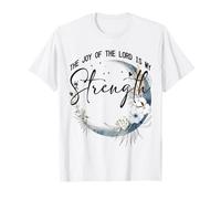 La alegría del Señor es mi Fuerza Escritura Corona Floral Camiseta