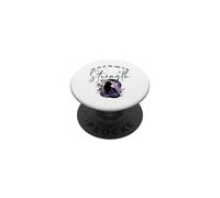 La alegría del Señor es mi Fuerza Escritura Gato Negro Gato PopSockets PopGrip Adhesivo