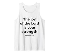 La alegría del Señor Escritura Bíblica Nehemías 8:10 Camiseta sin Mangas