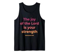 La alegría del Señor Escritura Bíblica Nehemías 8:10 Camiseta sin Mangas