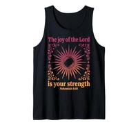 La alegría del Señor Escritura Bíblica Nehemías 8:10 Camiseta sin Mangas