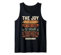 La alegría del Señor Escritura Bíblica Nehemías 8:10 Camiseta sin Mangas