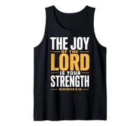 La alegría del Señor Escritura Bíblica Nehemías 8:10 Camiseta sin Mangas