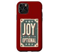 La alegría es Opcional - Sarcasmo navideño Retro Carcasa para iPhone 11 Pro