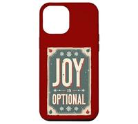 La alegría es Opcional - Sarcasmo navideño Retro Carcasa para iPhone 12 Pro MAX