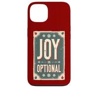 La alegría es Opcional - Sarcasmo navideño Retro Carcasa para iPhone 13