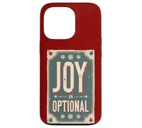 La alegría es Opcional - Sarcasmo navideño Retro Carcasa para iPhone 13 Pro