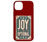La alegría es Opcional - Sarcasmo navideño Retro Carcasa para iPhone 14 Plus