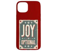La alegría es Opcional - Sarcasmo navideño Retro Carcasa para iPhone 15 Plus