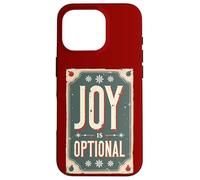 La alegría es Opcional - Sarcasmo navideño Retro Carcasa para iPhone 16 Pro