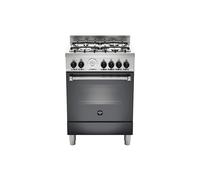 La Alemania AMN664ENET Cocina 60CM 4 Fuegos Horno Eléctrico Multifunción Negro