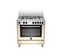 La Alemania AMN855ECRV Cocina 80CM 5 Fuegos Horno Eléctrico Multi.9 Crema CL.A