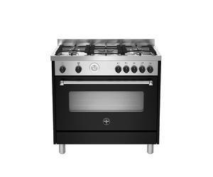 La Alemania AMN965GNET Cocina 90 CM 5 Fuegos Horno A Gas Negro