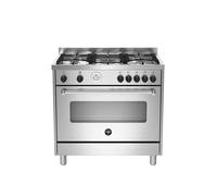 La Alemania AMN965GXT Cocina 90 CM 5 Fuegos Horno A Gas Inox Clase A+