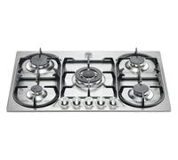 La Alemania P7101D9X/19 Cocina A Gas 75Cm Inox Grillas De Hierro Fundido 5 Fuego
