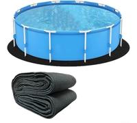 La almohadilla de revestimiento de piscina para piscinas redondas proporciona una barrera de suelo fiable para minimizar los daños del subsuelo y apoyar la estabilidad a largo plazo (B)