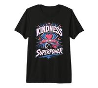 La amabilidad es mi Superpoder, superhéroe, diversión Escolar contra el acoso Escolar Camiseta Premium