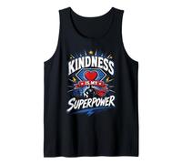 La amabilidad es mi Superpoder, superhéroe, diversión Escolar contra el acoso Escolar Camiseta sin Mangas