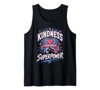 La amabilidad es mi Superpoder, superhéroe, diversión Escolar contra el acoso Escolar Camiseta sin Mangas