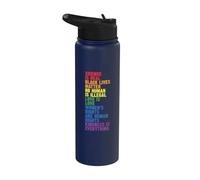 La amabilidad lo es todo Orgullo LGBTQ+ Stainless Steel Insulated Water Bottle