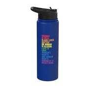 La amabilidad lo es todo Orgullo LGBTQ+ Stainless Steel Insulated Water Bottle