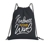 La Amabilidad Siempre Triunfa. Unisex Mochila De Cuerdas Impermeable Bolsa De Deporte Casual Bolsa De Gimnasio Para Senderismo Yoga Baloncesto