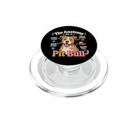 La anatomía de un Pitbull Funny Pitbulls Pitbull Dog Biology PopSockets PopGrip para MagSafe