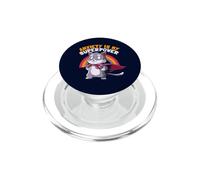 La ansiedad es mi Superpoder Lindo Gato superhéroe Divertido EduEly PopSockets PopGrip para MagSafe