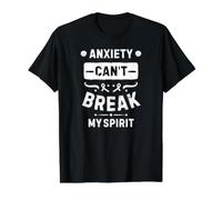 La ansiedad no Puede Romper mi espíritu Camiseta gráfica económica