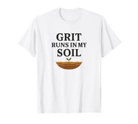 La arena corre en mi suelo. Arte de la vida en el campo, granja. Camiseta