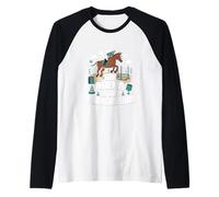 La Arena es Nuestro Patio Ecuestre Camiseta Manga Raglan