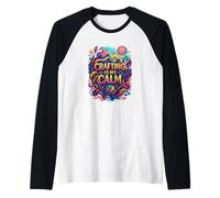 La artesanía es mi Ambiente Tranquilo, Retro y Creativo para Artesanos Camiseta Manga Raglan
