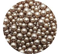 La artesanía imita las perlas, Cuentas espaciadoras acrílicas de imitación de perlas multicolor, 4-10 mm, sin agujeros, 15 g/lote (150-180 piezas), for joyería DIY(13)