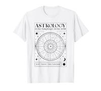 La astrología es el lenguaje del Alma (Gráfico de Signos del zodíaco) Camiseta