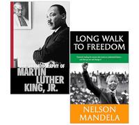 La autobiografía de Martin Luther King Jr de Martin Luther King Jr y el largo camino hacia la libertad La autobiografía de Nelson Mandela de Nelson Mandela Juego de colección de 2 libros
