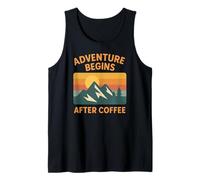 La Aventura Comienza después del café Camiseta sin Mangas
