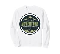 La Aventura Comienza Fuera de tu Tienda de campaña al Aire Libre Sudadera