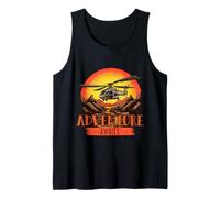 La aventura del camino por delante espera helicóptero montaña encantadora Camiseta sin Mangas