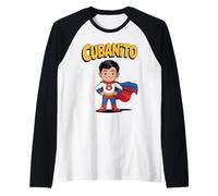 La Aventura del pequeño héroe de Cubanito Camiseta Manga Raglan