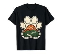 La Aventura es Mejor con mi Perro Senderismo Amante de los Perros al Aire Libre Camiseta gráfica económica, Hombre, Negro, XL