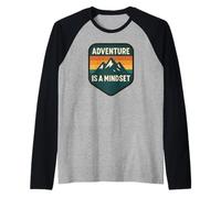La Aventura es una mentalidad Camiseta Manga Raglan