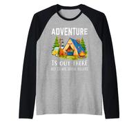 La Aventura está ahí Fuera, Pero también lo están los Asesinos en Serie Van Camp Camiseta Manga Raglan
