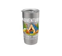 La aventura está ahí fuera, pero también lo están los asesinos en serie Van Camp Vaso térmico de acero inoxidable de doble pared