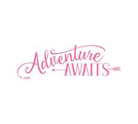 La aventura te espera, tema infantil, bebé con flecha Calcomanías de pared 50x150.6cm No se cae Rosa