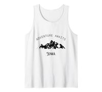 La Aventura te Espera Viajes de Vacaciones Iowa Camiseta sin Mangas