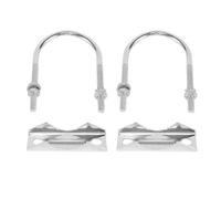 LA BAIESO 2 Piezas Abrazadera de Montaje de Antena Perno en U Hardware de Montaje Abrazadera de MáStil de Antena Soporte de Mordaza en V Accesorios para Antena Exterior de Casa
