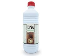 La Baille Aceite de lino y esencia de trementina - Mezcla 50/50 de aceite de lino crudo y trementina para el tratamiento de madera y otros materiales en interior o exterior - Botella de 1 L