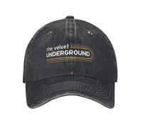 La Banda de Rock Underground Gorras de béisbol Gorras Vintage de algodón Desgastado Snapback para Hombres Mujeres al Aire Libre sin Estructura