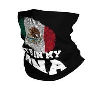 La Bandera De México Está En Mi ADN Unisex Calentador De Cuello Suave Snood Elástica Bandana para Verano Correr Senderismo Ciclismo